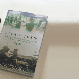 Lita & Jean – A Memoir of Two Generations of Military Women | Master Wings Publishing Portrait of two military women from different generations, representing Lita & Jean: Memoirs of Two Generations of Military Women by Master Wings Publishing.