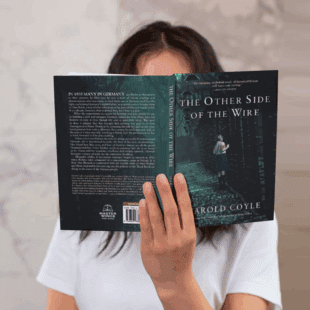 Cover of The Other Side of the Wire, a World War II historical novel by Harold Coyle, featuring barbed wire and military imagery.